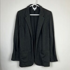 J.Jill Ponte cardigan sweater charcoal color Sz M